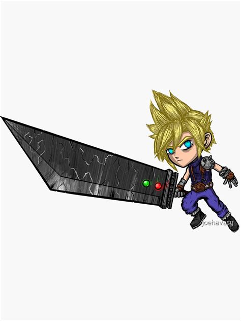 Cloud Strife Sticker For Sale By Joehavasy Redbubble