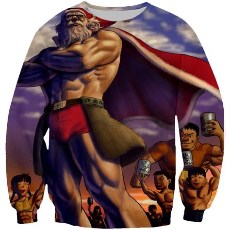 Plstar Cosmos Merry Christmas Menwomen 3d Sweatshirt Badass Santa Body