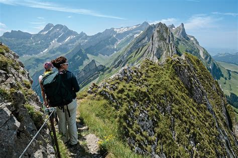 Wandern Lisengrat Berschreitung Sch Fler S Ntis Rotsteinpass