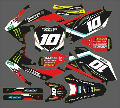 Graphic Kit Honda Crf Monster Energy Vtir Net