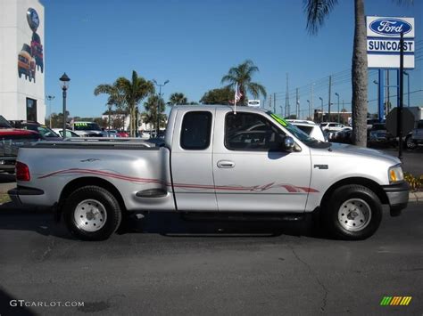 1997 Silver Frost Metallic Ford F150 Xlt Extended Cab Flareside 1702702 Photo 2