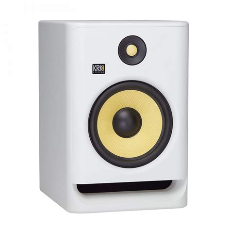 KRK Rokit RP8 G4 Studiomonitorer Par Med Isoleringspads Hvit Gear4music