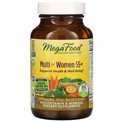 MegaFood Multi for Women 55+ -- 60 Tablets - Vitacost