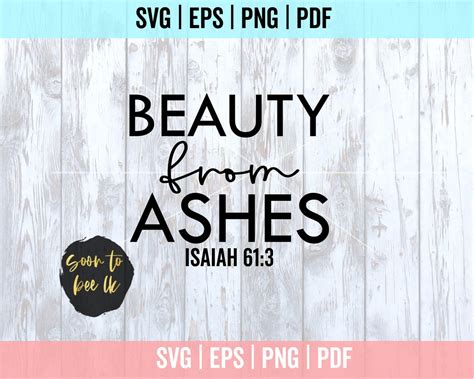 Beauty From Ashes Svg Blessed SVG Christian Svg Beauty From Ashes