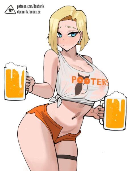 Android 18 Is Working At Hooters Donburikazoku Dragon Ball Hentai