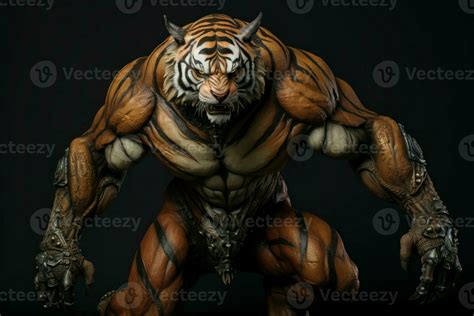 Muscular Bodybuilding Tiger Generate Ai 30579583 Stock Photo At Vecteezy