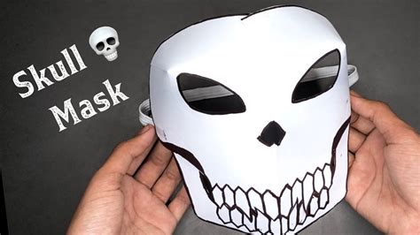 How To Make A Skull Mask Out Of Paper Easy Paper Skull Ninja Mask