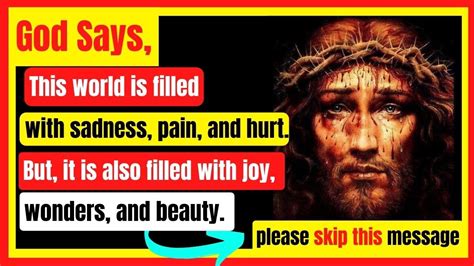 🛑 God Message For You Today🙏🙏 This World Is Filled With Sadness Pain