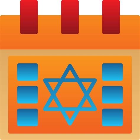 Hebrew Calendar Vector Icon Design 16304526 Vector Art at Vecteezy