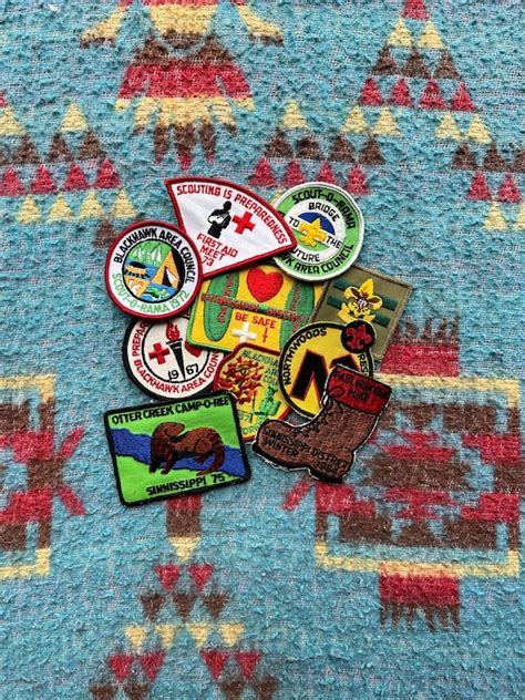 vintage boy scout patches - Gem