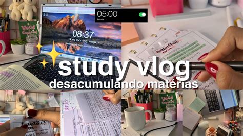 STUDY VLOG Desacumulando Materia Como Estudar Da Forma Certa E Ter