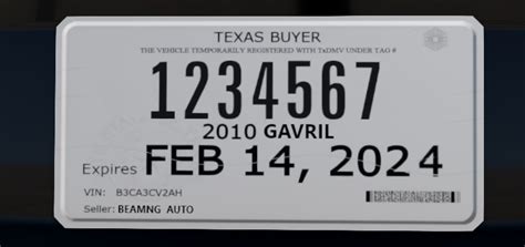 Texas Redesigns Temporary Paper License Plates To Fight 56 Off