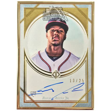 Ronald Acuna Jr Topps Transcendent Autograph Auto Rookie Card Rc