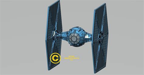 Tie Fighter Stl Files For D Printing Etsy