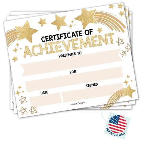 Buy 25 Gold Star Preschool Diploma Kindergarten Certificates for Kids
