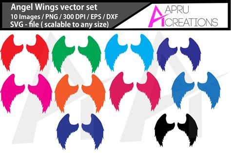 Angel Wings Silhouette Graphic by aparnastjp · Creative Fabrica