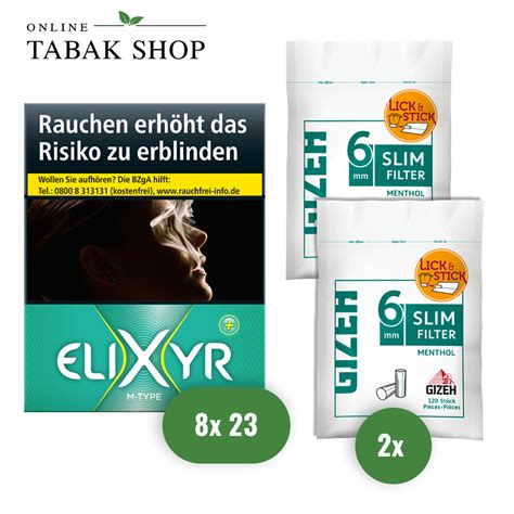 Elixyr Plus Zigaretten Filter Kaufen Online Tabak Shop