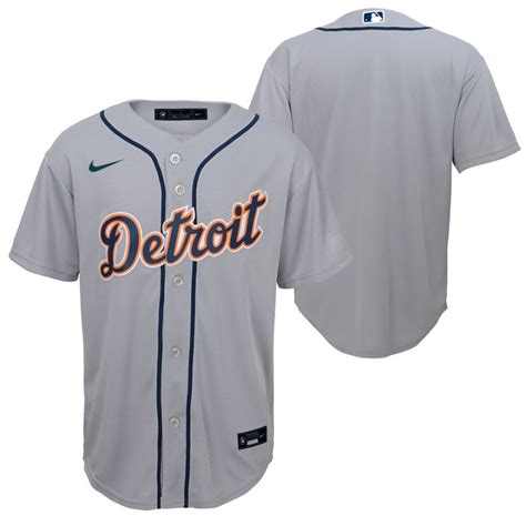 Detroit Tigers Youth Road Replica Jersey - Vintage Detroit Collection