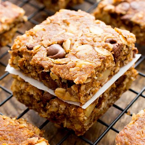 Vegan Breakfast Bars - Gluten Free Oatmeal Bars - Beaming Baker