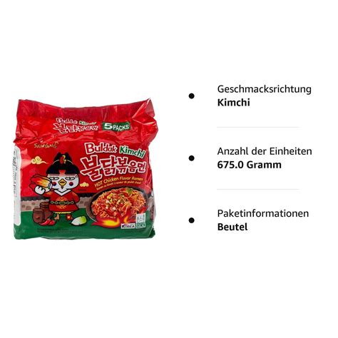 Samyang Buldak Hot Chicken Flavor Ramen With Kimchi Instant Noodles Pack G Delicious