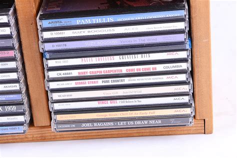 Country Music CD Collection with Display/Storage Case | EBTH