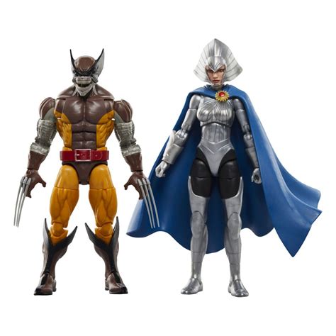 Pack De 2 Figuras Wolverine And Lilandra Neramani Wolverine 50th Anniversary Marvel Legends