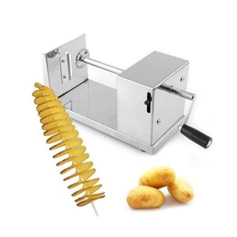 Professional Manual Spiral Stainless Steel Potato Slicer Potato Tower