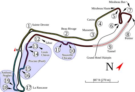 Monaco Grand Prix Map Circuit