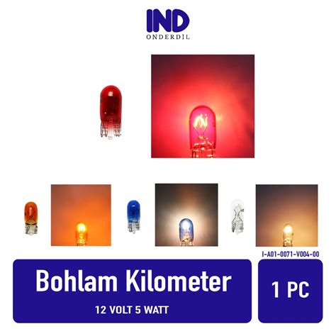 Jual Lampu Bohlam Senja Kilometer Kilo Meter KM Motor Mobil T10 T 10