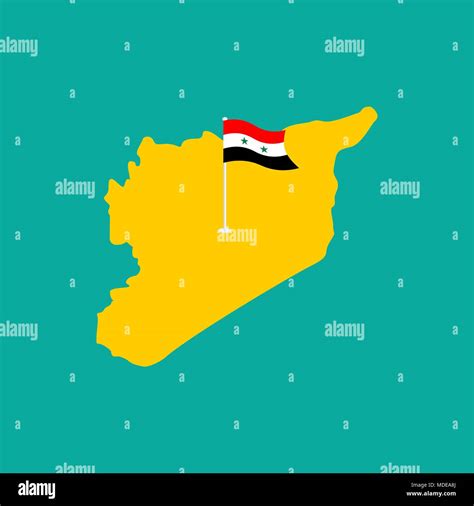 Map Syria and flag. National Syrian Symbol Stock Vector Image & Art - Alamy