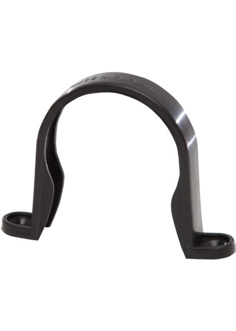 Polypipe Polypipe Round Downpipe Bracket Black 50mm Clocks Home And