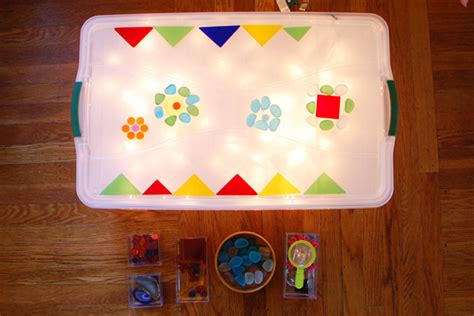 Homemade Easy Low Cost Light Table Tinkerlab