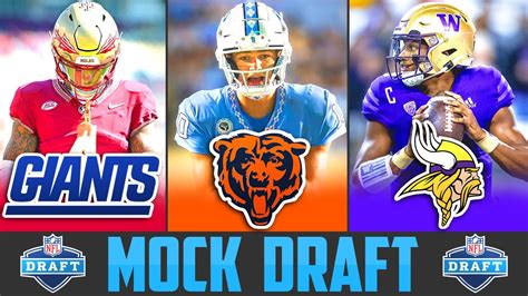 2024 NFL Mock Draft Halfway Through The Season Updated NFL Mock Draft