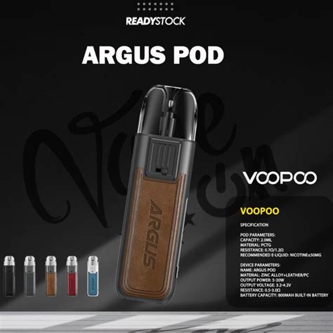 Jual Voopoo Argus Pod System Kit Mah W Authentic Shopee Indonesia