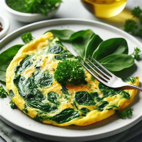 Omelette aux épinards et fromage Recettes Keto