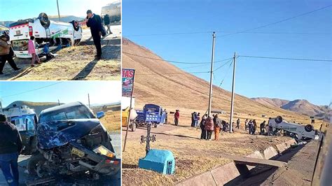 3 Fallecidos Y 6 Heridos Habría Dejo El Accidente De Tránsito En El Desvío Calapuja Radio Onda