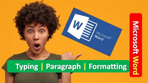 Microsoft Word Typing Paragraph Formatting Learn Microsoft Word Microsoft Word Youtube