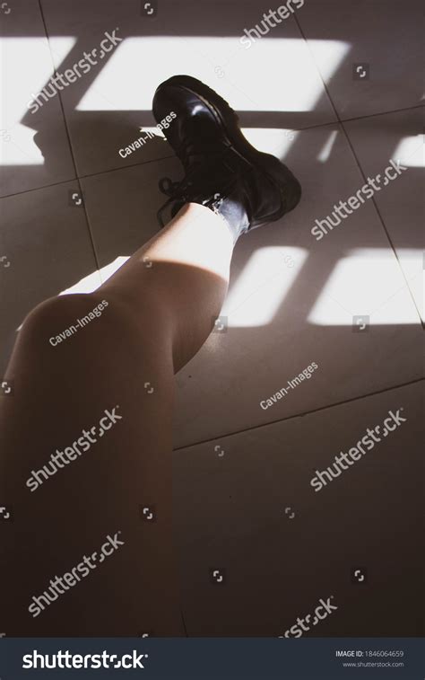 Naked Woman Legs Black Boots Stock Photo Shutterstock
