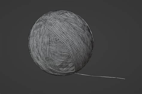 Ball Of Yarn 3d Model Turbosquid 2058304