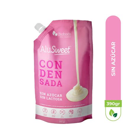 Leche Condensada Sin Azúcar Sin Lactosa Sin Gluten Endulzada Con