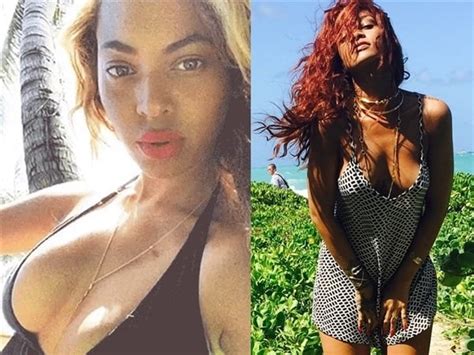 Beyonce And Rihanna Selfie Bikini Battle In Hawaii