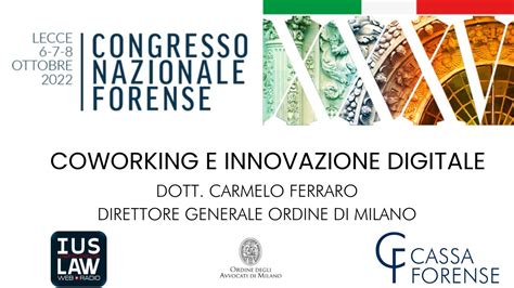 XXXV Congresso Nazionale Forense Lecce Intervista Dott Carmelo