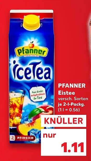 Pfanner Eistee Angebot Bei Kaufland