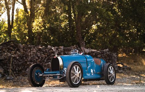 Wallpaper Retro, Blue, 1927, Sports car, Bugatti Type 35C for mobile ...