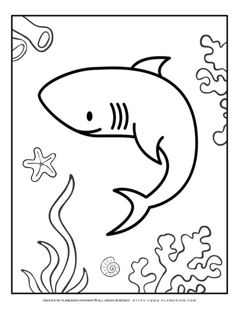 Family Shark Coloring Coloring Pages