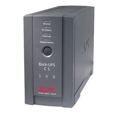 APC Back-UPS, 500VA, Tower, 120V, 6 NEMA 5-15R Outlets , User ...