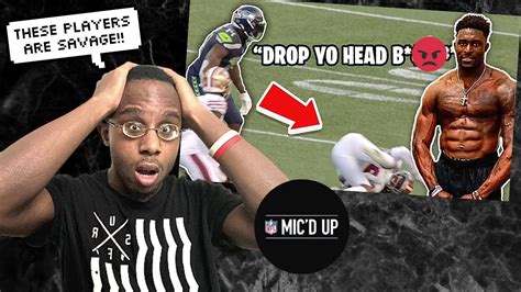 Nfl Funniest Micd Up Moments Wr Edition Reaction Youtube