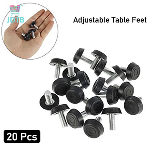 20PCS M8 Screws Adjustable Table Chair Feet Adjustable Furniture Feet