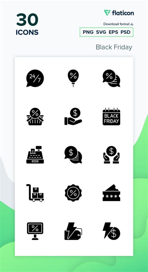 30 Free Icons Of Black Friday Designed By Arkinasi Black Friday