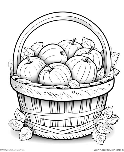 Premium Ai Image Apple Harvest Adventure Lowercase A Coloring Page